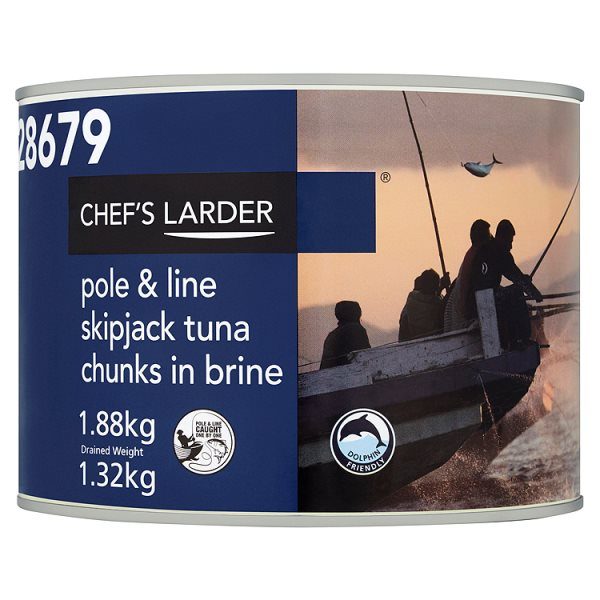 Skip jack tuna chucks in brine 1.88kg £13.00 case of six